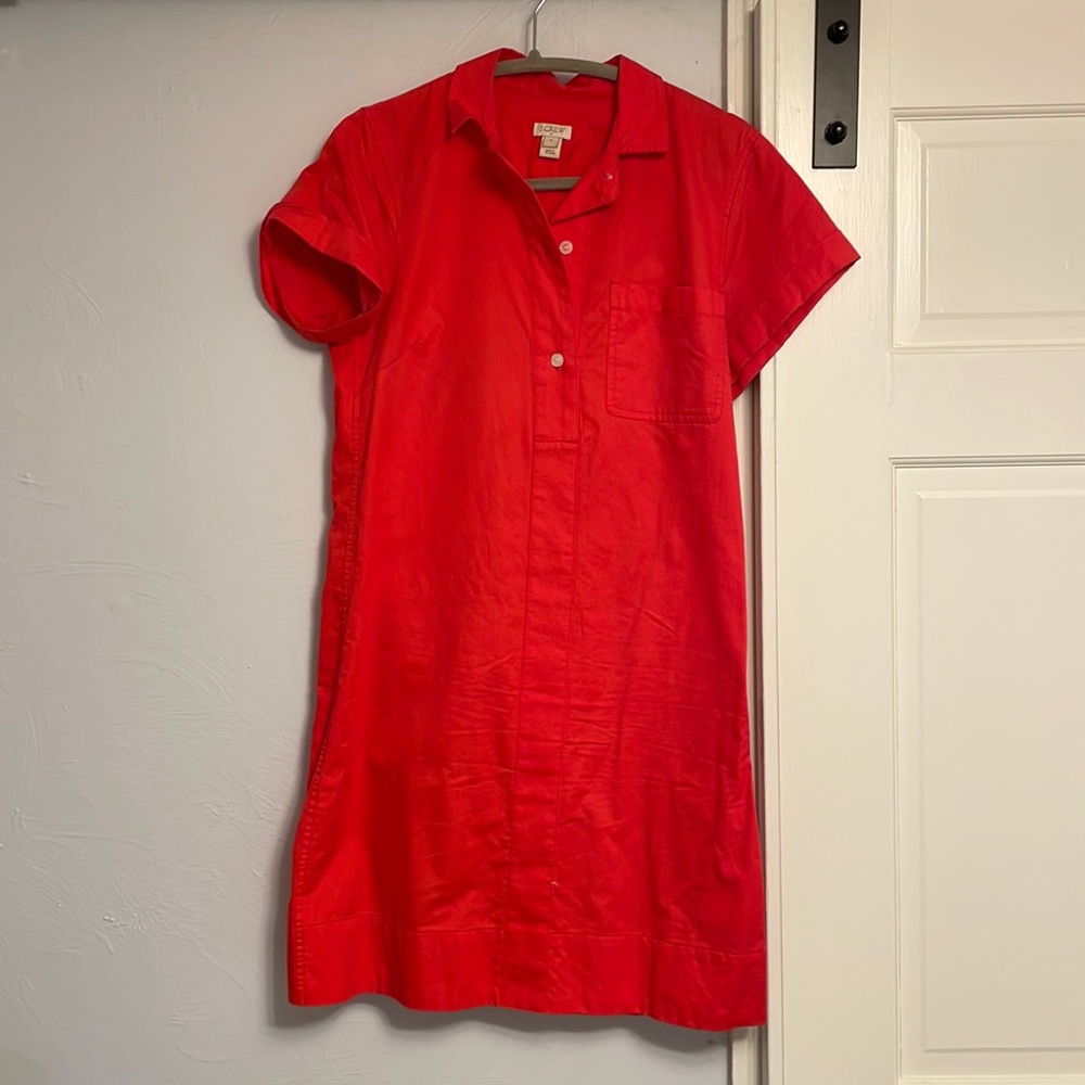 Jcrew Collared Ref Shift Dress